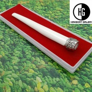Ready || Pipa Once Tulang Kerbau Ring Perak Premium D1071