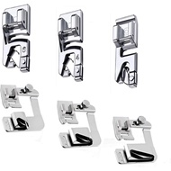 Kit Kaki Hemming 6Pcs Mesin Jahit Kaki Hemmer Presser Foot Hemmer untuk Brother Singer Janome Mesin 