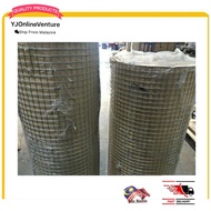 (Ready Stock) 3/4Ft Height Galvanized BRC Welded Iron Wire Mesh Net Netting /Dawai Jaring /Dawai Brc