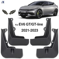 Set Car Mudflaps For Kia EV6 GT-Line GT Line CV EV 2021 2022 2023 Mud Flaps Splash Guard Mudguards F