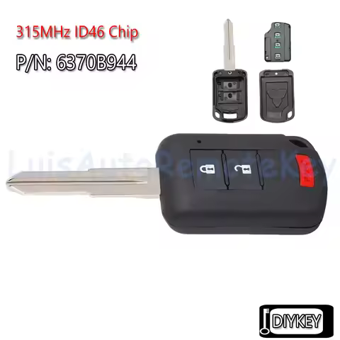 3 Buttons Remote Key Fob 315MHz ID46 Chip Replacement for Mitsubishi Outlander Sport 2016-2019 Lance