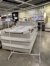 ราวแขวนผ้า IKEA รุ่น MULIG ราวตากผ้า สีขาว ขนาด 99x152 ซม.