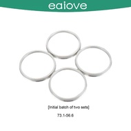 4 Pieces Aluminium Alloy Auto Wheel Hub Center Ring Rings Accessories
