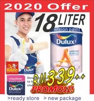 18 LITER ( 18L ) Dulux pearl glo Ambiance Pearl Glo INTERIOR PAINT ICI BRAND ( READY STORE NEW PACKA