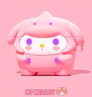 Sanrio Melody Apple AirPods/Airpods Pro 無線藍牙純色耳機套全包高級防摔矽膠  Pochacco Kuromi Hello Kitty Little Twin S