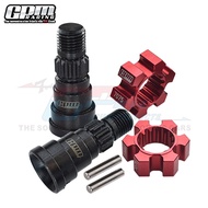 High Carbon Steel CVD Head for TRAXXAS 1/6 XRT 8S Universal Front/Back + 7075-T6 Hex Coupler Gearbox
