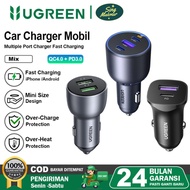 UGREEN Car Charger PD 3.0 USB QC 4.0 Fast Charging | Car Charger 63W, 69, 75W, 130W | Fast Charging