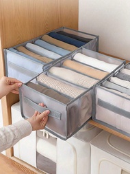 1pc Large Wardrobe Clothing Divider Storage 7 Cabinet Storage Box Washable Drawer Wardrobe Storage B