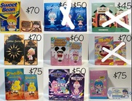 Popmart 盲盒   [只賣不換 ］Sweet bean. Molly. Bunny. Zoe. Duckoo.  Labubu the monsters X 海綿寶寶. Dimoo