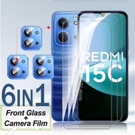 6in1/4in1/2in1 Tempered Film For Xiaomi Redmi 15C 4G 6.9" 25078RA3EA Redmy 15 C c15 redmi15c Protect