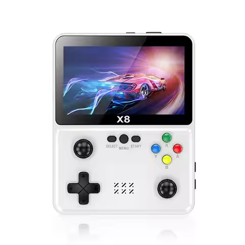 A77P-X8 Retro Game Console 4Inch IPS Screen Handheld Game Player 10 Simulators Video Game Console Fo
