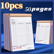 10pc Carbonized receipt invoice 2 copies commercial receipt official receipt invoice 50 pages A6