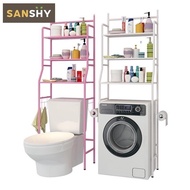 SANSHY Washing Machine Rack Space Saver Toilet Rack Metal Bathroom Storage Shelf Laundry Room Shower Shelf SA001