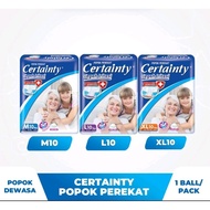 Certainty TAPE (Adhesive Adult Diapers)M10Dlxl10-Jumboxl10.