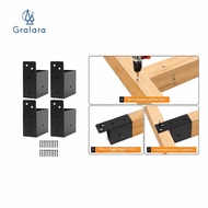 GRALARA 4 Pieces Pergola Brackets Deck Railing Brackets for 2x4 Posts Sunroom Gazebo