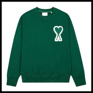 2025นำเข้าของแท้ Ami Paris Wei Yi แจ็คเก็ตคอกลมทรงหลวมสำหรับฤดูใบไม้ผลิและฤดูใบไม้ร่วงแจ็คเก็ตเสื้อส