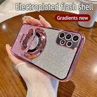 เคสนิ่มสำหรับ Samsung Galaxy A23เคส Samsung A23 4G ฝาครอบโทรศัพท์กันกระแทกพร้อมราวแวววาว