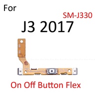 สวิตช์ริบบิ้นสายเคเบิลงอได้ปุ่มปุ่มเปิดปิดสำหรับ Samsung Galaxy J8 J6 J4 J7 J5 J3 A9 2018 2017ปิดเสียงเงียบปริมาณชิ้นส่วนซ่อมสำคัญ