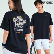 New YONEX Badminton Round Neck Short Sleeve Men's and Women's 100% Premium Cotton Badminton Daisy Fu