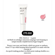 ALLIE Chrono Beauty Color On UV Cheek UV 01 15g warm orange lucent pink blush on uv