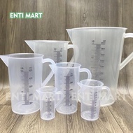 Set of 5 cups, 6 graduated measuring cups, measuring all sizes