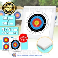 50cm x 50cm x 4cm/5cm Archery Target Butt Shooting Target Board White PE Foam Target Practice Menara