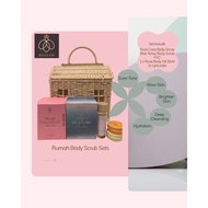 [B.E.Glam]Rumah Body Scrub Set - Exfoliate|Smooth|Glow Skin|Gentle|Hydrate|Free Body Oil