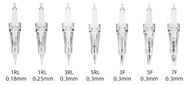 10 PCS 3RL M Permanent Make Up Needle Cartridge With Safety Membrane for Cordless Tattoo Machine Omb