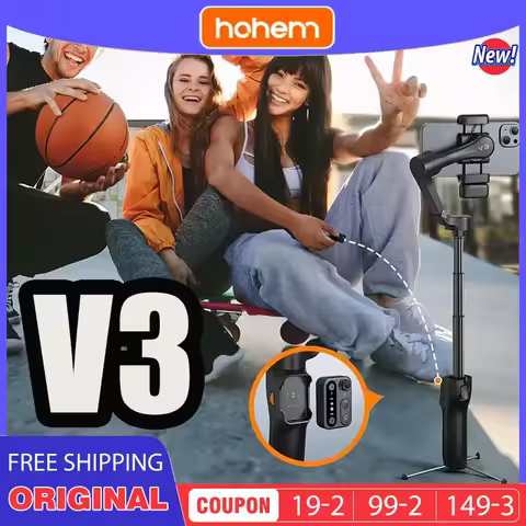 Hohem iSteady V3 Gimbal Stabilizer for Smartphone 3-Axis Phone Gimbal selfie stick w Magnetic AI Tra