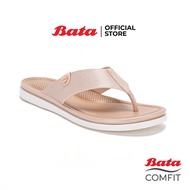 Bata Comfit บาจา คอมฟิต รองเท้าแตะแบบหนีบ รองเท้าเพื่อสุขภาพ รองเท้าเสริมสุขภาพ สำหรับผู้หญิง รุ่น Carissly สีเบจ 6718469