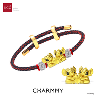 Disney Stitch Angle My Fav Charm  ทองคำแท้ 99.9% ลิขสิทธิ์ Disney (มีใบรับประกัน)