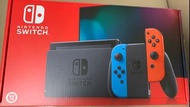 全新未拆Nintendo Switch紅藍主機 電池持續時間加長版 連game一隻（香港行貨）