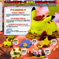 Original TOMY Pokemon ตัวเลขแคปซูลของเล่นฤดูใบไม้ร่วง Pikachu Psyduck Ditto อะนิเมะ Action Figurine น่ารัก Kawaii Gashapon รุ่น Gift