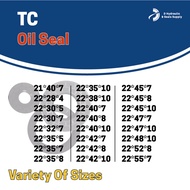 NBR TC OIL SEAL 21,22 (ID) OIL SEAL NBR TC (TC 21X40X7X/22X47X7/22X47X10/22X48X1X52X8/0/22X55X7/22X4