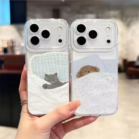 Super Cute Sleeping Cat Puppy Phone Case For Huawei Honor 90 Lite X9D X9B X9A X7D X7B X8B 20 Nova 5T