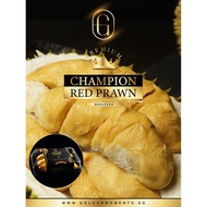 400g Champion Breed Red Prawn Packed Fresh Durian (De-Husked)