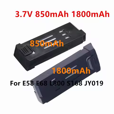 E58 3.7V 500mAh 850mAh 1800mAh Replace Battery For E58 JY019 S168 RC Quadcopter Drone Spare Parts