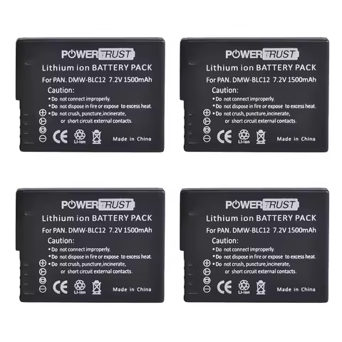 DMW-BLC12 BLC12E Battery for Panasonic FZ1000, FZ200, FZ300, G5, G6, G7,GH2,DMC-GX8