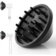 360° Rotating Magnetic Hair Diffuser Attachment for Laifen Hairdryer, Hair Trends High Speed Hair Dryer Difffuser, Compatible with Dyson* Airwrap Styler HS01 HS03 HS05, Black