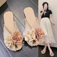 Spring and Summer New Slippers Versatile French Baotou Mary Jane Flat Shoes Mary Jane Shoes Women Sh