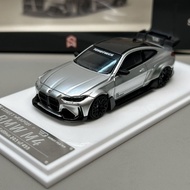 SW 1/64 BMW G82 M4 KIT Silver Alloy Diecast Car Model Toy Birthday Gift