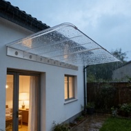 ST Window Door Awning Awning Transparency Outdoor Window Awning for Roof Yard Outside with Drainage 