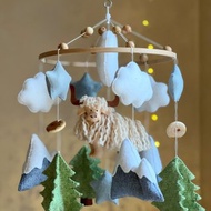 嬰兒移動毛牛音樂幼兒園移動男孩嬰兒床移動女孩農場移動