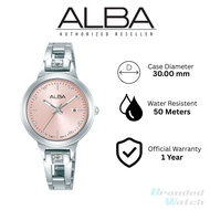 [Official Warranty] Alba AH7EJ3X AH7EJ3X1 AH7EJ3 Women's Analog Watch Water Resistant Watch 50mm Sta