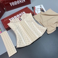 [HÀNG CHUẨN Tặng thanh nới size lót liner thước dây] ĐAI LATEX SIÊU SIẾT EO VORONIN nịt bụng latex n