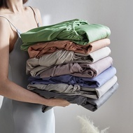 Bedsheet Fully Garterized Bedsheet Single Double Queen King Size Bedsheet Only Korean Cotton