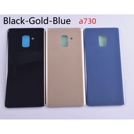 A730 For Samsung Galaxy A8+ Plus 2018 A730 SM-A730F A730DS A730F Housing Battery Cover Back Cover Re