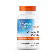 Doctors Best Vitamin D3 125 mcg (5000 IU) 180 - 360 Softgels