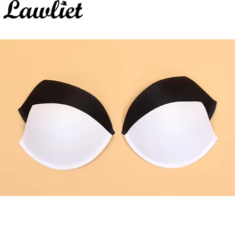 5 pairs B024 Black White A75/B75/C75/D75 sew in BRA CUPS Pads Push Up Swimwear Dress Corset Soft Foa