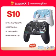 EasySMX S10 Wireless Gamepad TMR Joystick RGB Controller Compatible with Switch 2/PC/Phone/TV/Steam,